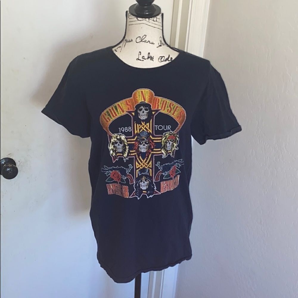 Guns N Roses Appetite For Destruction Black Graphic Shirt